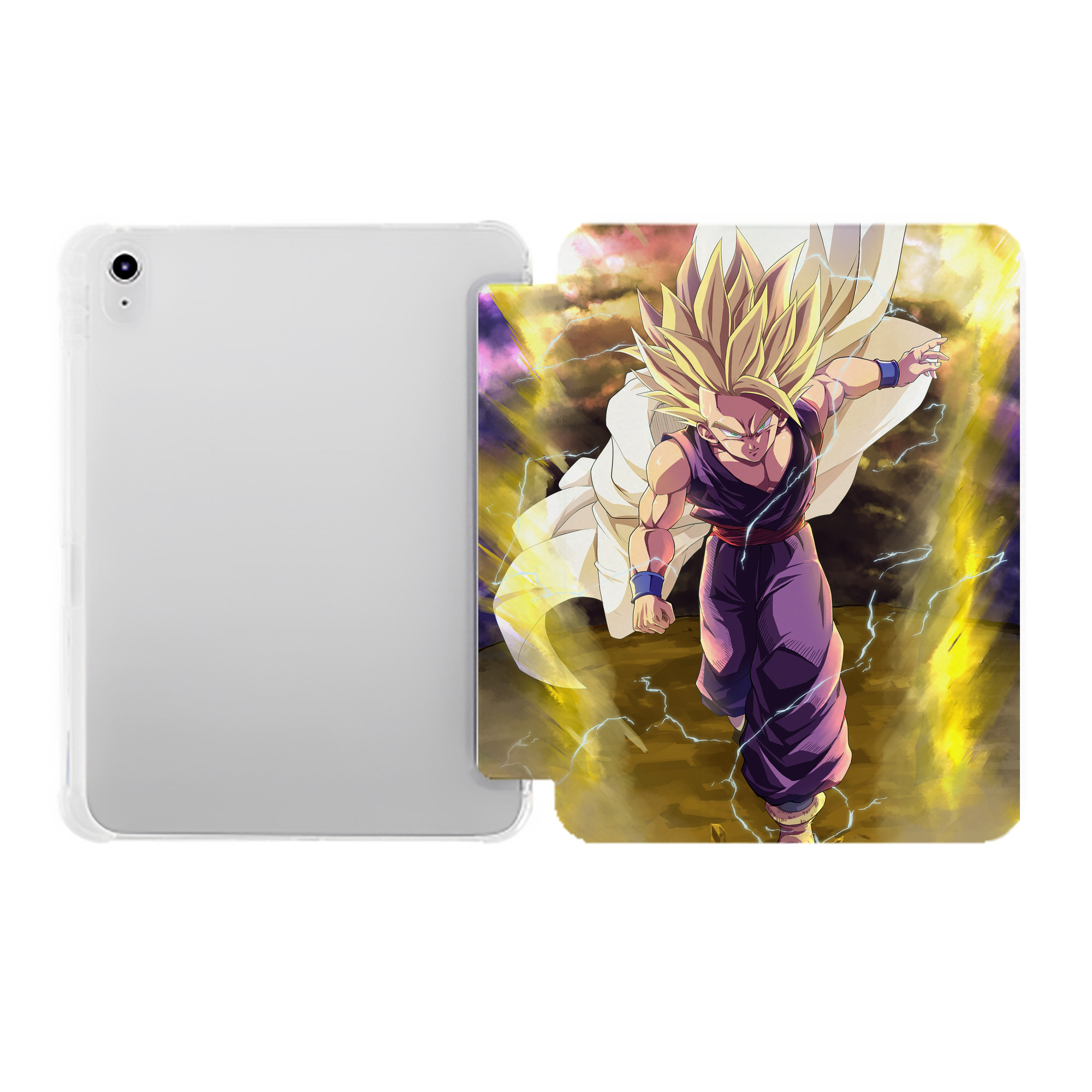 （画像用） ドラゴンボール DRAGON BALL IPad ケース ペン収納付き 三つ折りスタンド PUレザー×シリコン 対応機種9.5/10.5/10.9インチ